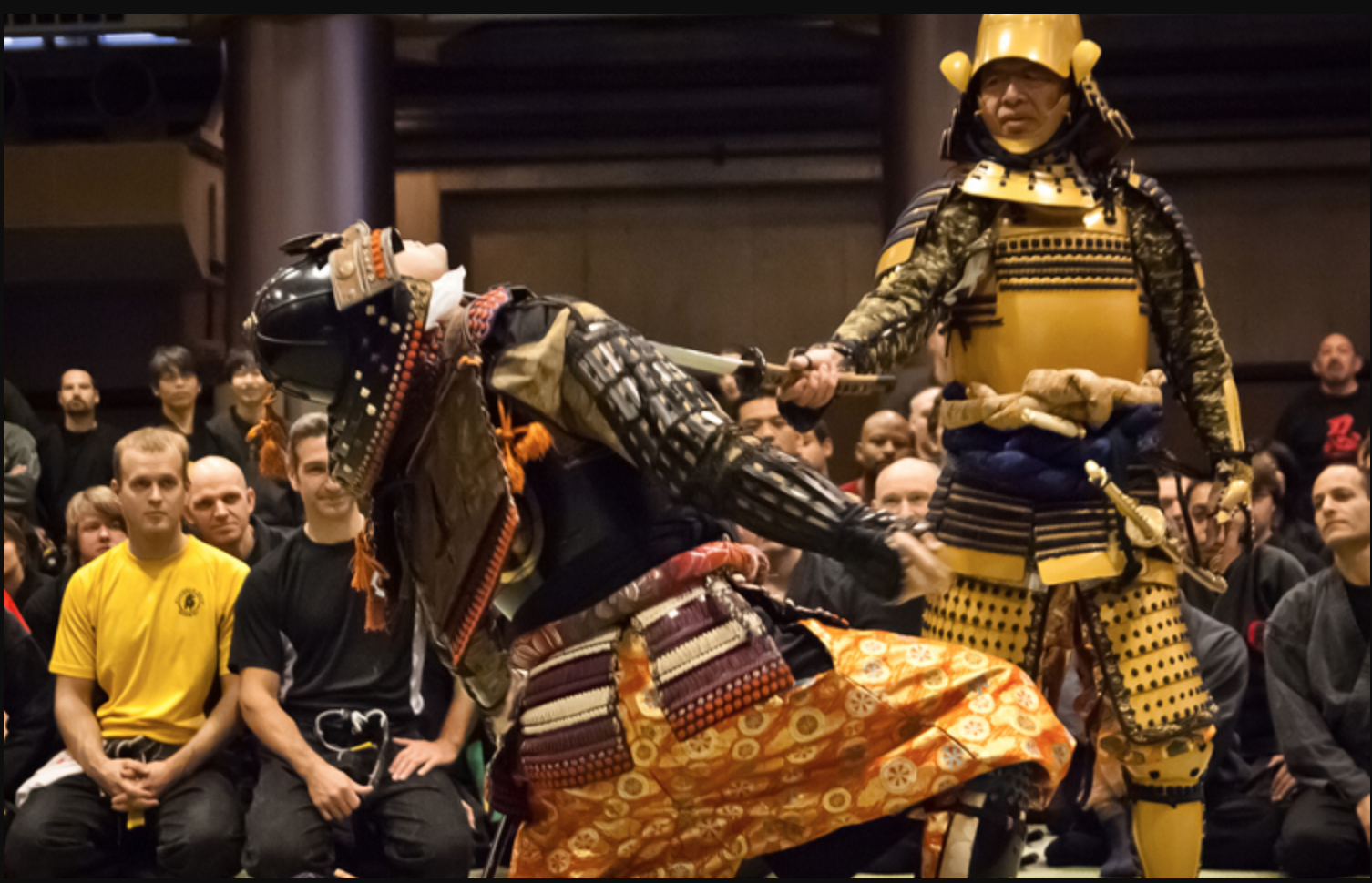 Hatsumi Sōke demonstrates use of Japanese armour ("Yoroi", 鎧).